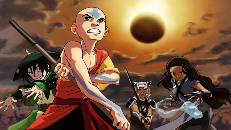 helmet, group of people, avatar, emotion, headwear, 1080P, determination, sunset, young women, sports helmet, Toph Beifong, nature, young adult, people