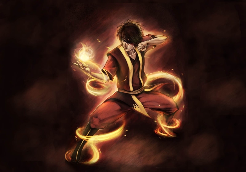studio shot, smoke - physical structure, dancing, illuminated, burning, night, one person, fire - natural phenomenon, 720P, nature, anime, Avatar: The Last Airbender