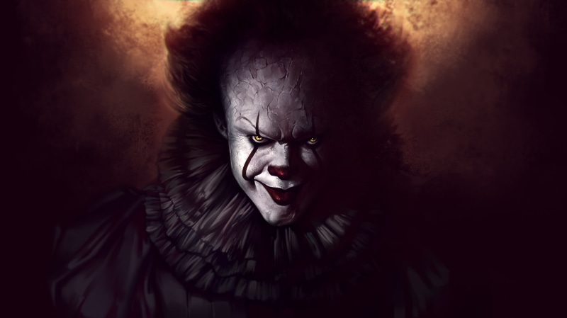 Fan art, Pennywise, 4K, 2K, Clown, It