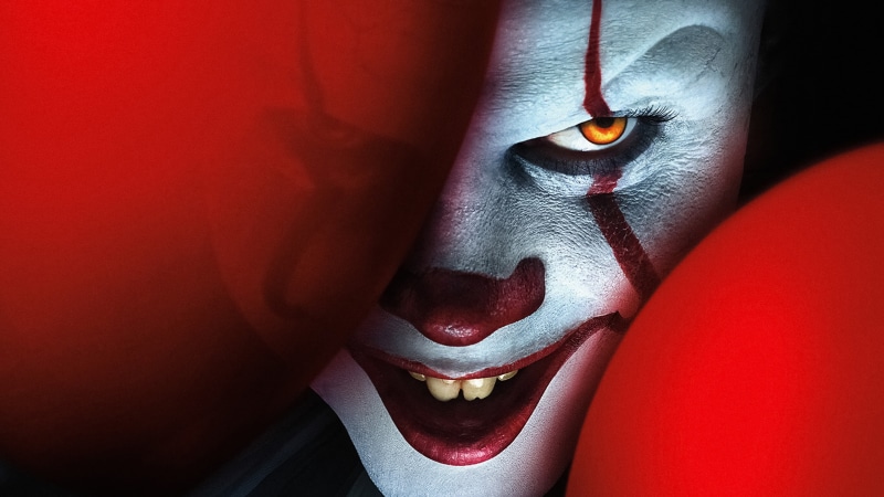 4K, white, It (movie), red, clown