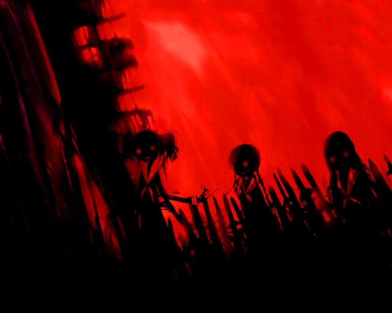 red, microphone, nature, motion, event, shadow, horror, music, people, musician, 720P, stage, males, group of people, indoors, silhouette, horror anime