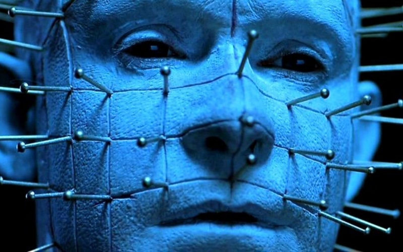 spectator, blue, looking at camera, headshot, movies, facial expression, people, men, 720P, human face, human eye, slipknot, Hellraiser, emotion, eye