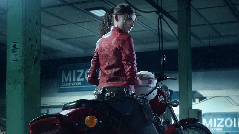 Resident Evil, Resident Evil 2 (2019), 1080P, Harley-Davidson, Claire Redfield, Video Game