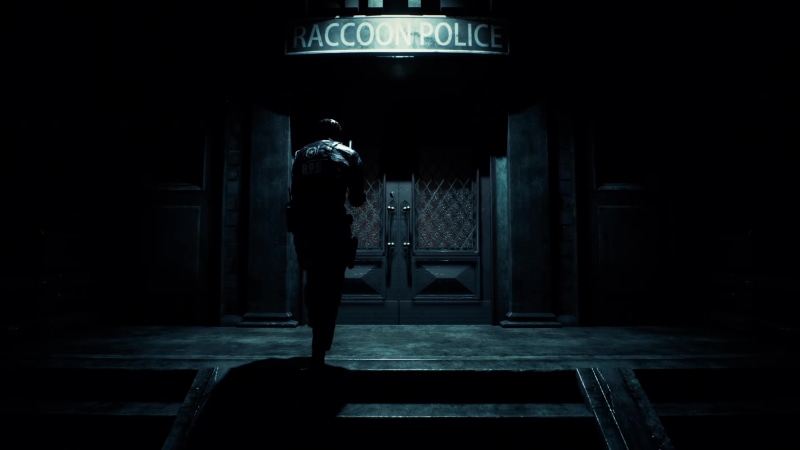 lifestyles, built structure, Claire Redfield, Capcom, spooky, illuminated, one person, Leon Kennedy, adult, night, men, real people, full length, standing