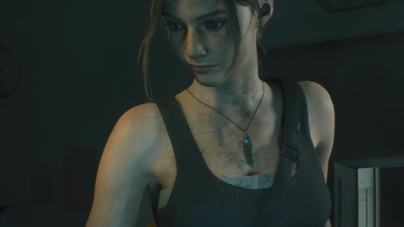 video games, Resident Evil, 1080P, PlayStation, Resident Evil 2 Remake, Claire Redfield, PlayStation 4, screen shot, Resident Evil 2, necklace