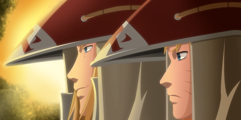 manga, yellow flash, ceiling, by tedeik, glass - material, live action, sunlight, Namikaze Minato, sunset, game, illustration, no people, Naruto Gaiden Nanadaime Hokage to Akairo no Hanatsuzuki