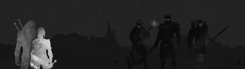 outdoors, video games, non-urban scene, tranquility, 4K, night, nature, The Witcher 3: Wild Hunt, sword, wood - material, Geralt of Rivia, The Witcher