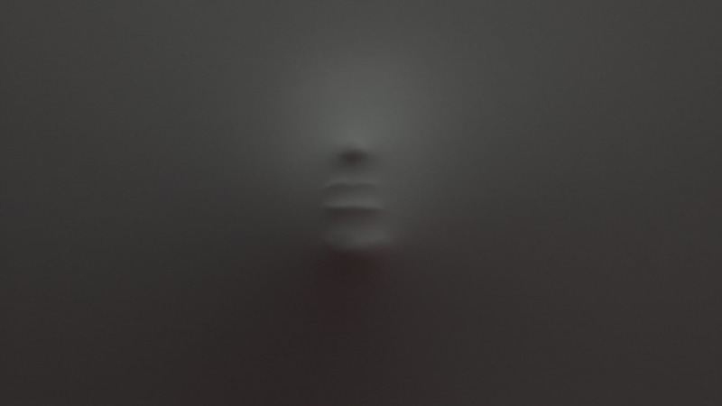 monochrome, indoors, wall, minimalism, face, motion, blurred motion, fear, ominous, studio shot, one person, copy space, dark, silhouette, white, 1080P