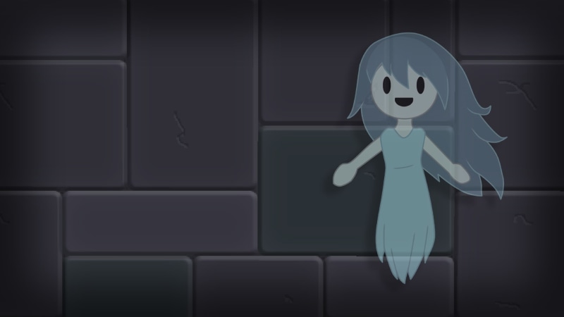 ghost, dark, indoors, 1080P, illuminated, no people, night, Spookys Jump Scare Mansion, fear, black color, representation, wall - building feature, creativity