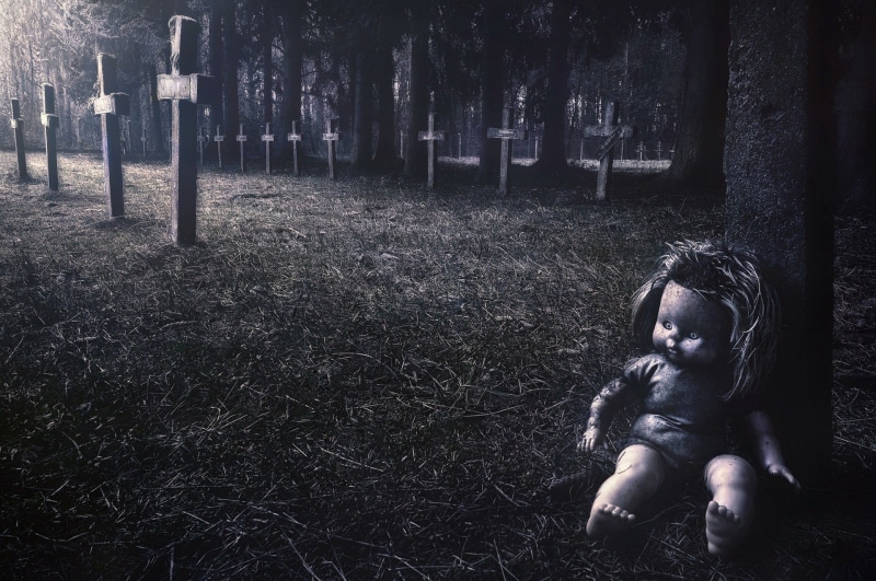 puppets, graveyards, 1080P, spooky