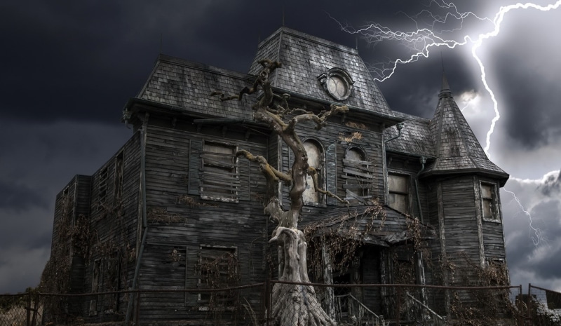 spooky, house, 1080P