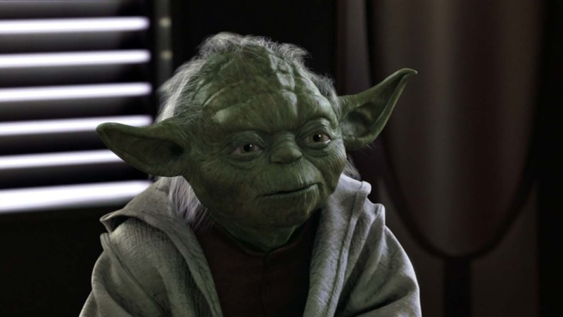 one person, Star Wars: Episode III - The Revenge of the Sith, hairstyle, obscured face, close-up, adult, front view, emotion, gray hair, Star Wars, senior adult