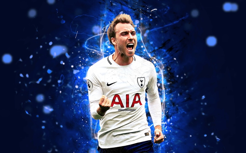 Soccer, Christian Eriksen, Tottenham Hotspur F.C., Danish, 2K