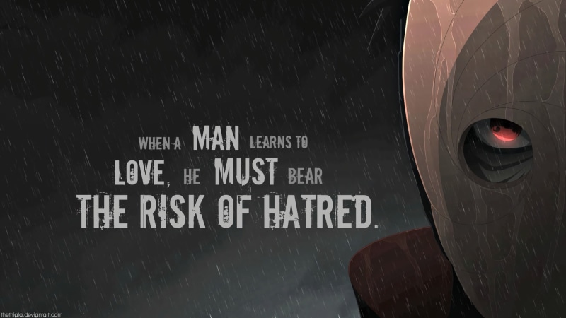 risk, Naruto, learns, 1080P, love, Anime, bear, must, hatred, Obito Uchiha, man