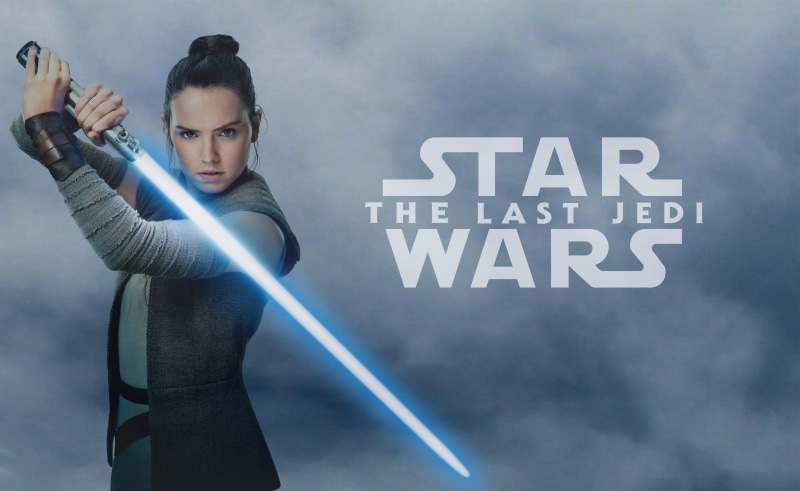 Star Wars: The Last Jedi, Rey (from Star Wars), lightsaber, 2K, Daisy Ridley