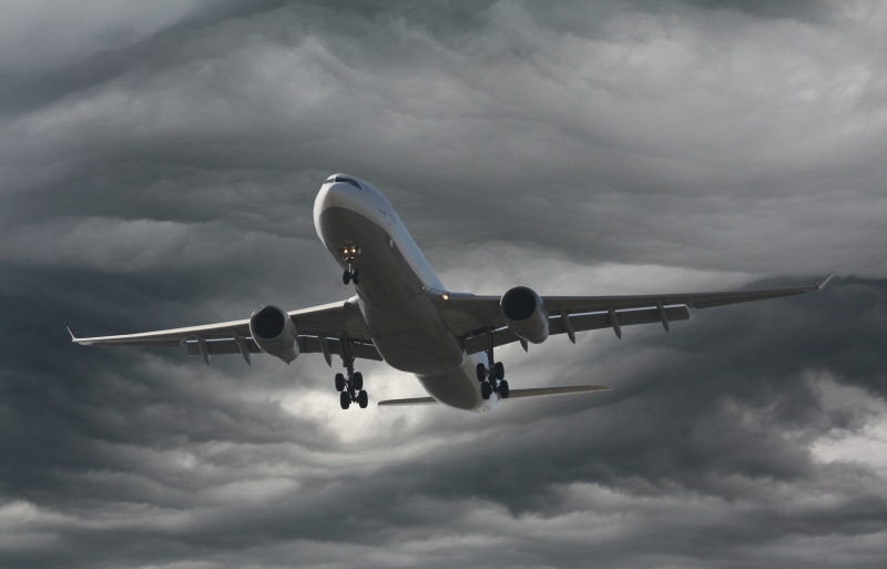 mid-air, airplane, air vehicle, cloud, outdoors, sky, mode of transportation, 4K, storm, dramatic sky, journey, directly below, storm cloud, travel, flight