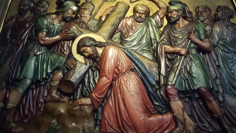 only men, Stations Of The Cross, faith, human representation, close-up, spirituality, male likeness, church, adult, no people, christ, indoors, art and craft