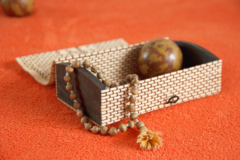 close-up, buddhism, colored background, no people, yoga, necklace, Mala, om, day, india, japa, pray, 108, Believe, focus on foreground, luxury, prayer