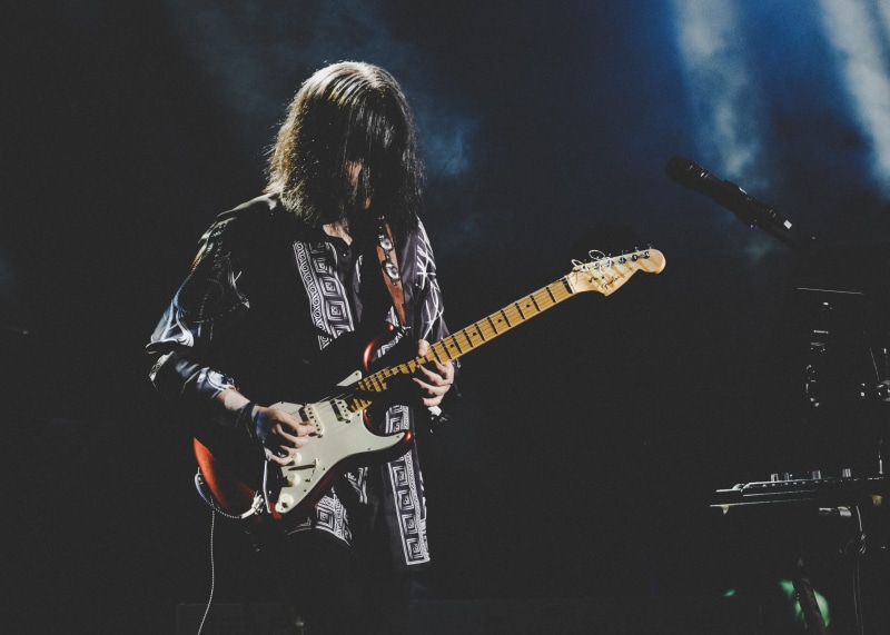 concert, artist, hair, festival, stage light, guitarist, rock concert, arts culture and entertainment, show, rock music, guitar, light, nightlife, skill