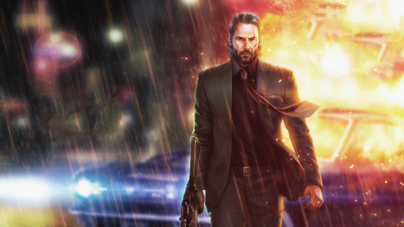 John Wick, 4K, Keanu Reeves, Movie