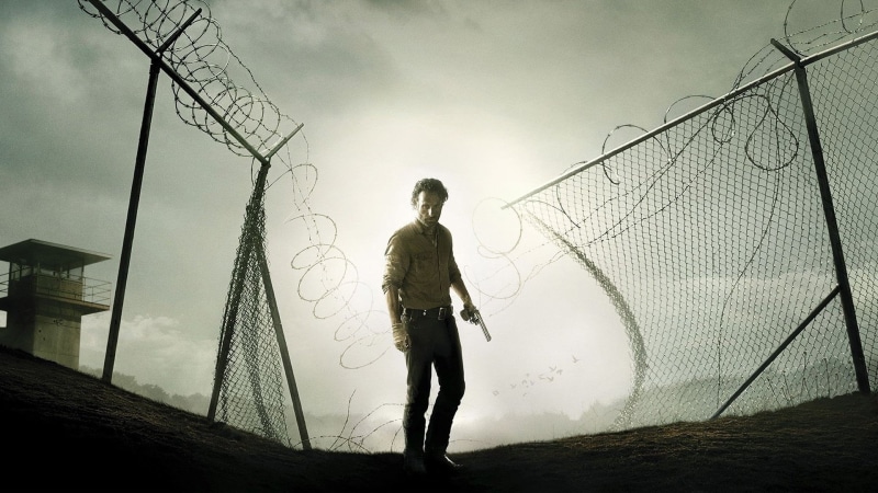walking, The Walking Dead, full length, hairstyle, nature, grimes, Rick Grimes, dead, real people, Andrew Lincoln, casual clothing, young adult, teenager