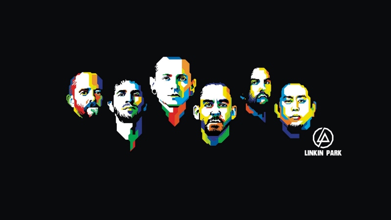Joseph Hahn, ART, Rob Bourdon, Mike Shinoda, Brad Delson, Dave Farrell, Chester Bennington, Linkin Park, 5K