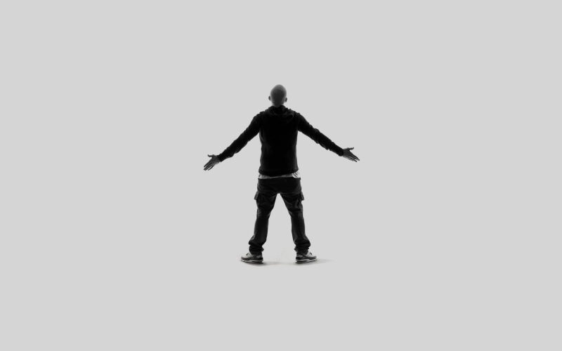 ice-skating, posing, 1080P, isolated On White, walking, warm clothing, caucasian Ethnicity, copy space, 2013, one Person, eminem, back Lit, action, one Man Only