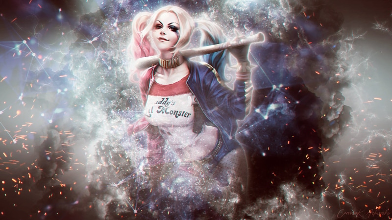 Harley Quinn, abstract, Suicide Squad, 1080P