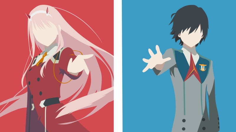 Code:002, Code:016 (Hiro), 1080P, Zero Two (Darling in the FranXX), anime girls, Darling in the FranXX, anime boys