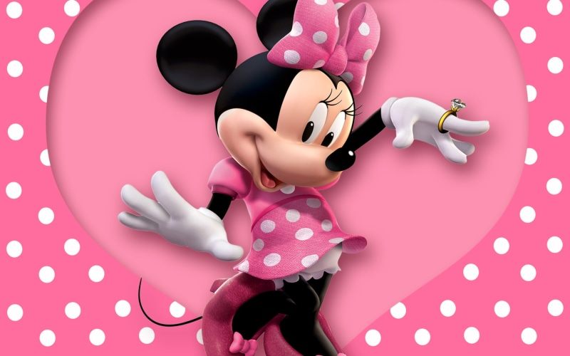 mouse, minnie, pink, 2K, minnie mouse