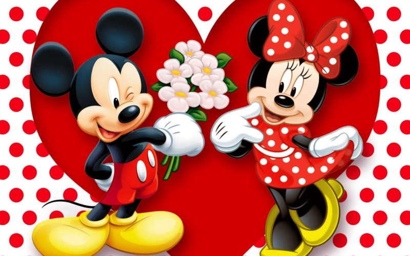 computer Graphic, mouse, mask, fun, gift, image, smiling, backgrounds, mickey mouse, animal, indoors, 1080P, happiness, polka dot, toy, cute, love, holiday