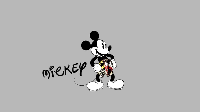 Disney, art and craft, creativity, indoors, mickey, digital, representation, studio shot, text, minimalism, sky, clear sky, mouse, Mickey Mouse, human representation