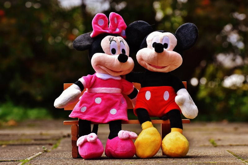 5K, sweet, art and craft, softness, day, multi colored, soft toy, stuffed animal, mouse, representation, creativity, wood - material, micky mouse, nature