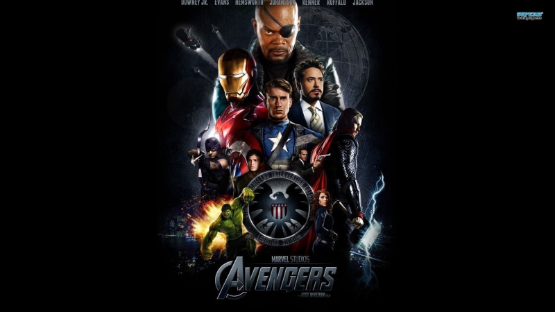 men, indoors, standing, poster, success, black background, avengers, Hawkeye, portrait, Nick Fury, 1080P, Black Widow, group of people, adult, Hulk, Captain America