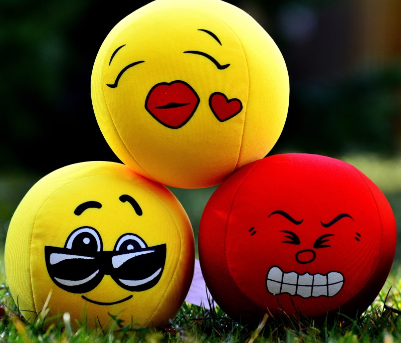 balls, grass, no people, fun, three, funny, emoji, celebration, group of objects, emoticons, anthropomorphic face, food, representation, cute, anthropomorphic smiley face