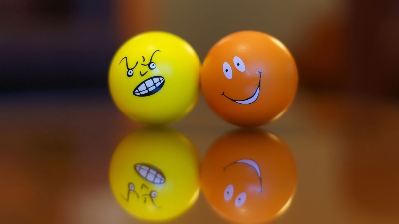 human Face, surface, reflection, 1080P, balls, emotions, pool Game, orange, fun, no People, anthropomorphic smiley face, still life, food and drink, yellow