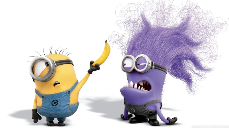 movie, 1080P, minions, despicable, banana, cartoon, despicable me