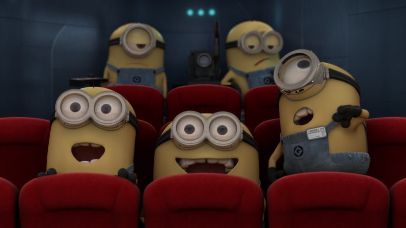 movie Theater, side by side, movie, no People, arts culture and entertainment, arts And Entertainment, close-up, illustration, watching, despicable me