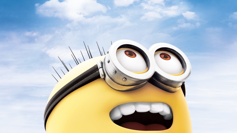 transportation, cloud - sky, no people, human representation, coin operated, day, minions, technology, representation, anthropomorphic, low angle view