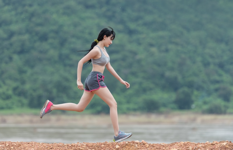 smiling, vitality, lifestyles, water, rush, body, focus on foreground, women, young women, activity, company, people, exercise, joging, jogging, park, thirty