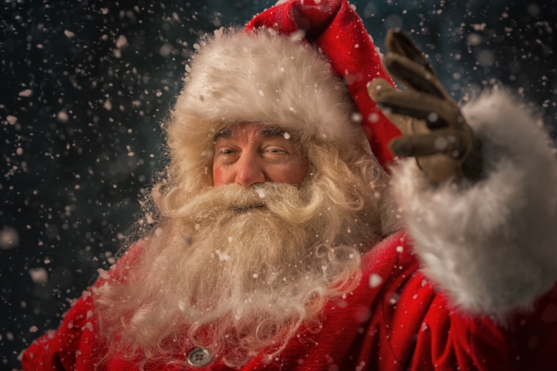 Christmas, snow, Xmas, winter, Merry, happy, 4K, Santa Claus, New Year