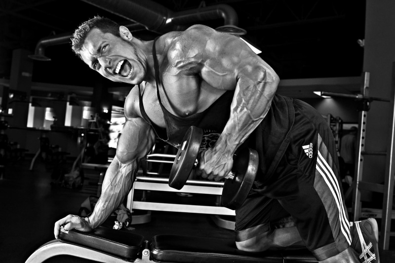 pose, gym, muscle, dumbbells, bodybuilder, Biceps, 1080P, bodybuilding, training