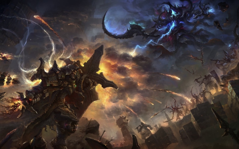 marine, underwater, sea, Diablo III, nature, application, Diablo, group of animals, swimming, outdoors, fantasy art, 720P, animal themes, animals in the wild