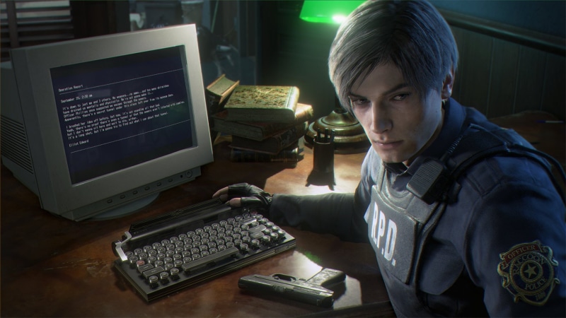 working, computer monitor, adult, computer, connection, occupation, 1080P, one person, communication, technology, Leon S. Kennedy, computer equipment