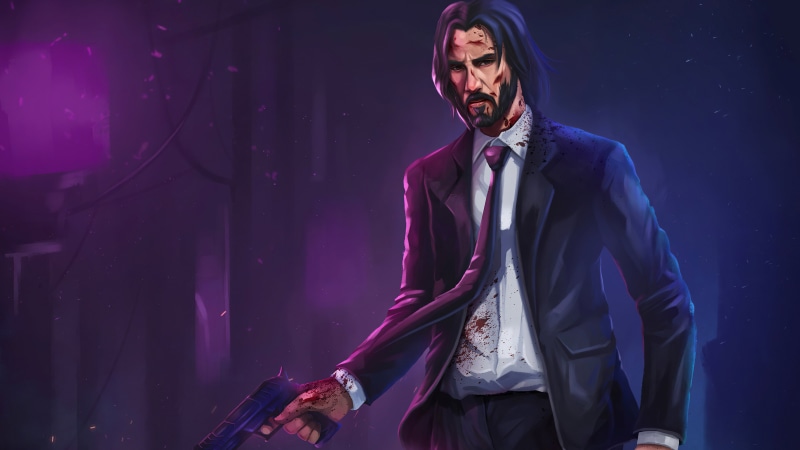 Movie, John Wick, 4K, Keanu Reeves