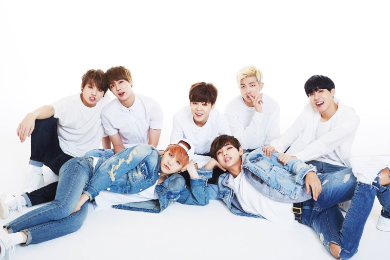 leisure activity, group of people, young adult, V, BTS, relaxation, indoors, togetherness, Jimin, 1080P, Jungkook, young women, Jin, white background