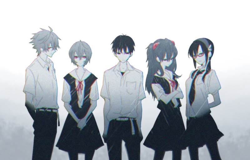 Asuka Langley Soryu, Kaworu Nagisa, 720P, Ikari Shinji, Ayanami Rei, Neon Genesis Evangelion, Makinami Mari