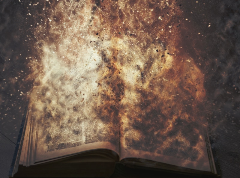 Open, 4K, Vintage, star - space, Closeup, Macro, Retro, Library, Table, Text, bookshelf, bible, Book, night, sky, cloud - sky, beauty in nature, low angle view