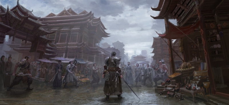 kung fu, artwork, sword, fantasy art, video games, 720P, Dynasty Warriors