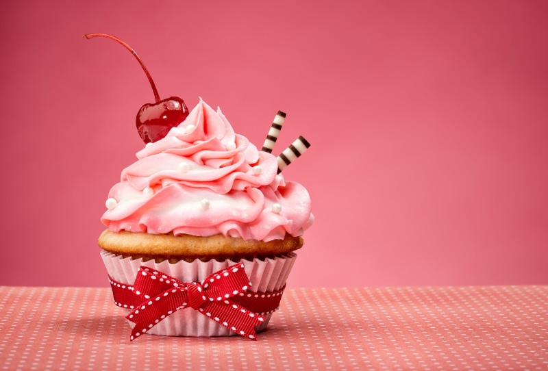 celebration, cupcake, sweet food, food, snack, no people, indulgence, dessert, whipped cream, pink color, temptation, 4K, cream, baked, freshness, cake